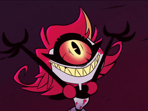 One-Eyed Cartoon Saying My Turn GIF