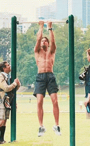 One Hand Pull Ups One Hand Texting GIF