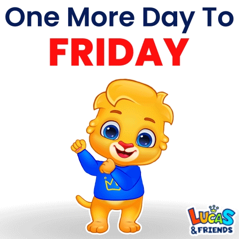 One More Day To Friday Almost The Weekend GIF