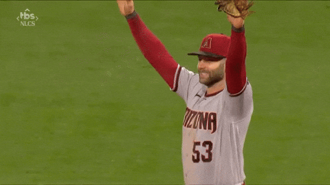 One Of Dbacks Player Happily Jumps GIF