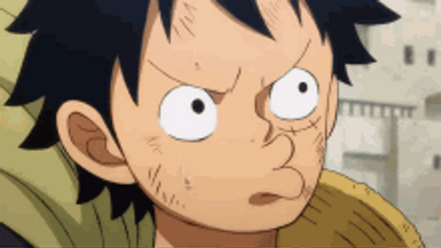 One Peace Whistle Monkey D Luffy Funny Pout GIF