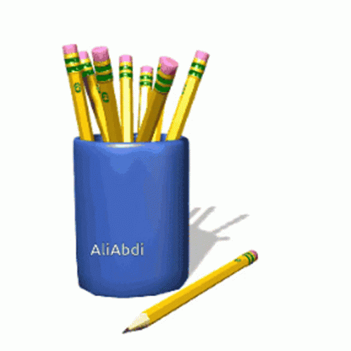 One Pencil Rolling GIF
