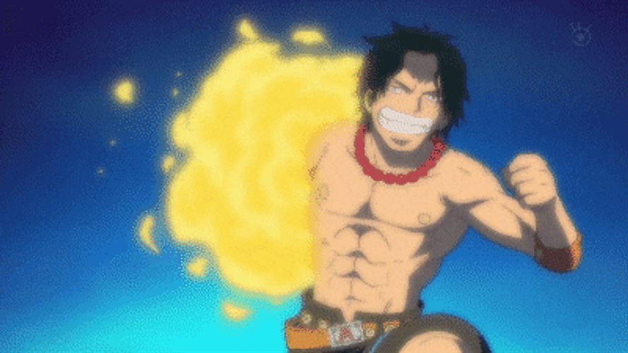 One Piece Ace And Brother Fiery Punch GIF
