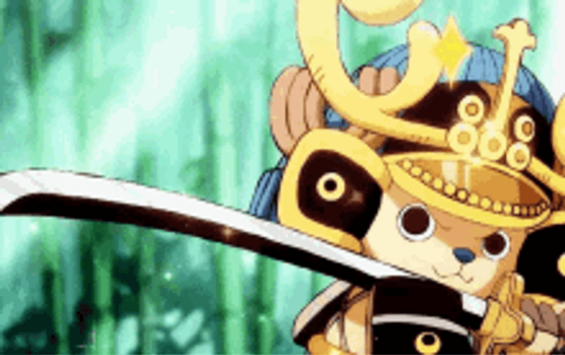 One Piece Chopper Wear Sparkling Gold GIF