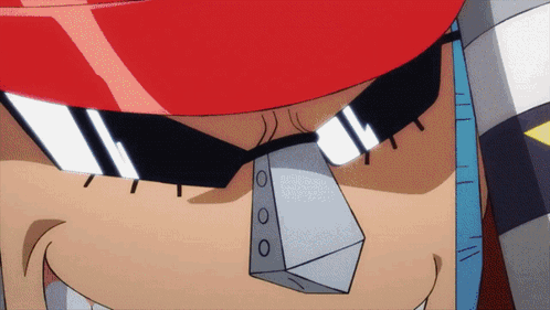 One Piece Franky Akira Slide GIF