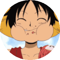 One Piece Luffy Sticker GIF