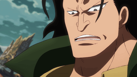 One Piece Monkey D Dragon Headshot GIF