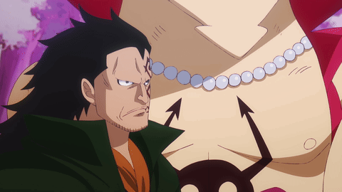 One Piece Monkey D Dragon Looking Irritated GIF