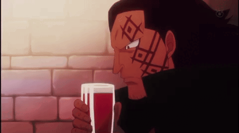 One Piece Monkey D Dragon Taking A Drink GIF