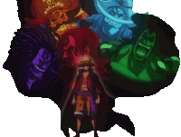 One Piece Monkey D Luffy Sticker GIF