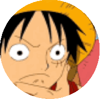 One Piece Monkey D Luffy Sticker GIF