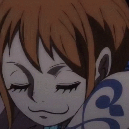 One Piece Nami Drunk Blushing GIF