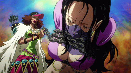 One Piece Nico Robin Tied Up GIF