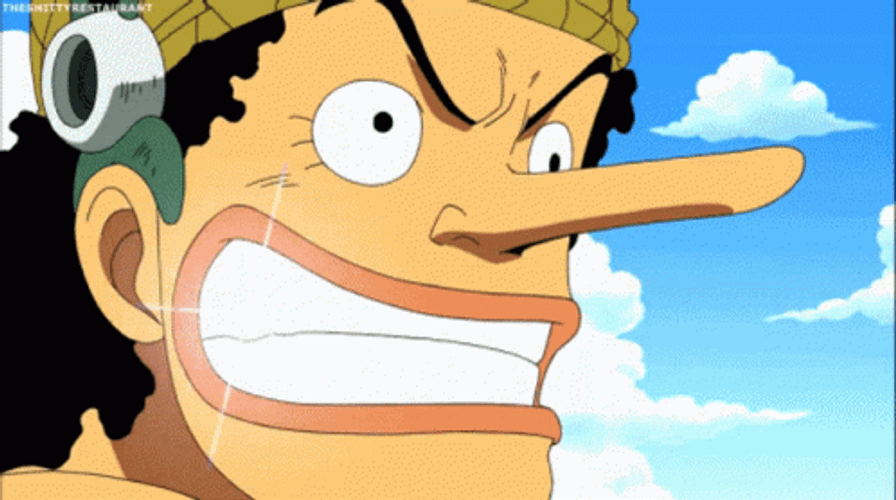 One Piece Usopp Shining Teeth GIF
