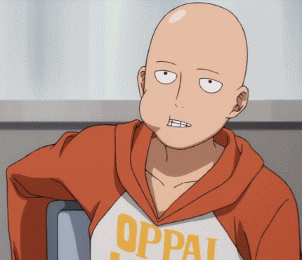 One Punch Man Saitama Bubblegum GIF
