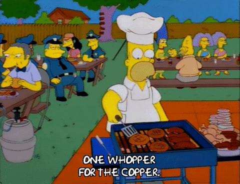 One Whopper Whopper The Simpsons GIF