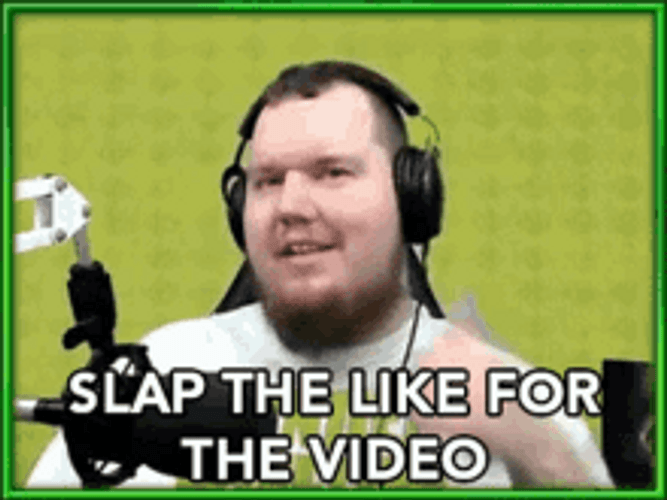 Online Streamer Asking Slap Like Video GIF