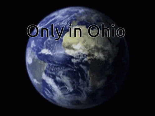 Only In Ohio Globe Rotating GIF