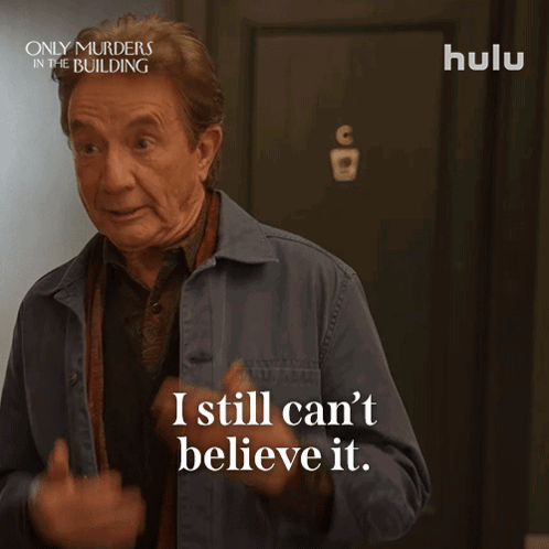 Only Murders In The Building Man Laughing I Still Can't Believe It GIF