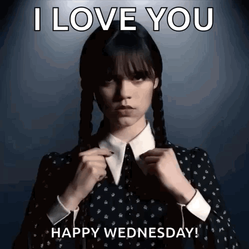 Only Wednesday Addams I Love You GIF