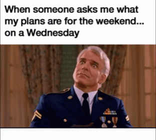 Only Wednesday Plans For The Weekend GIF
