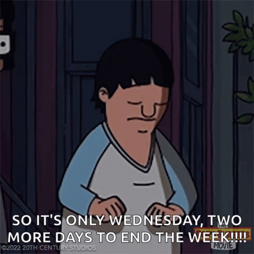 Only Wednesday Shock Bob's Burger GIF