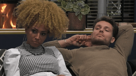 Ooh Shocked Black Lady Blonde Afro GIF