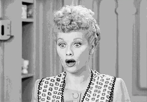 Lucille Ball Oooh Reaction After She Saw Something GIF