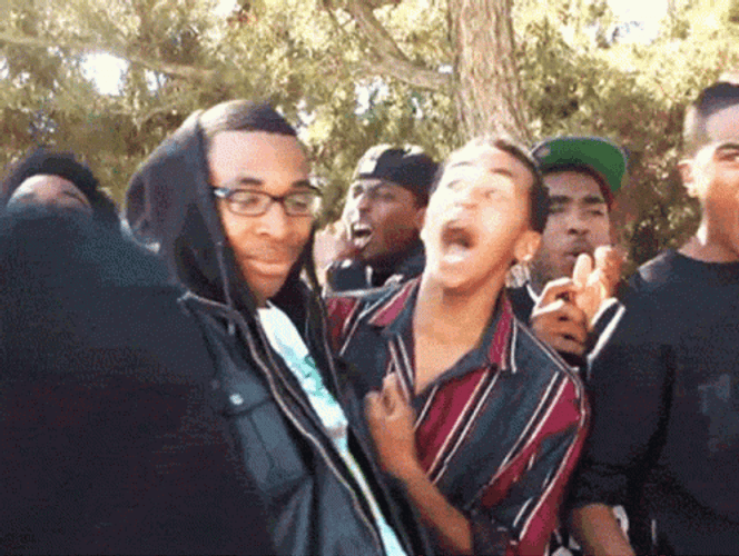 Oooh Friends Reaction After Doing Great GIF