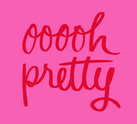 Oooh Pretty Text GIF