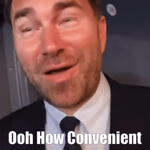 Oooo How Convenient Eddie Hearn GIF