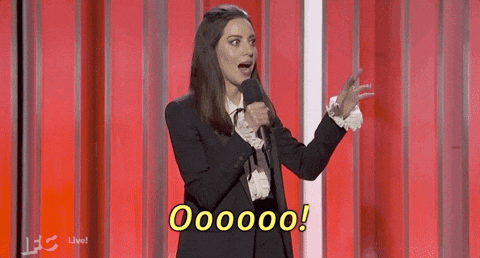 Ooooo Host Aubrey Plaza GIF