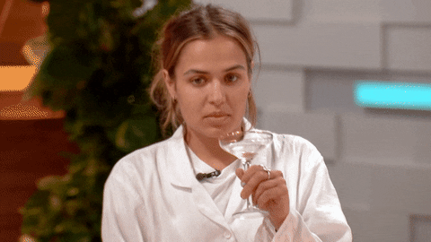 Oop Reaction When She Taste Her Drink GIF