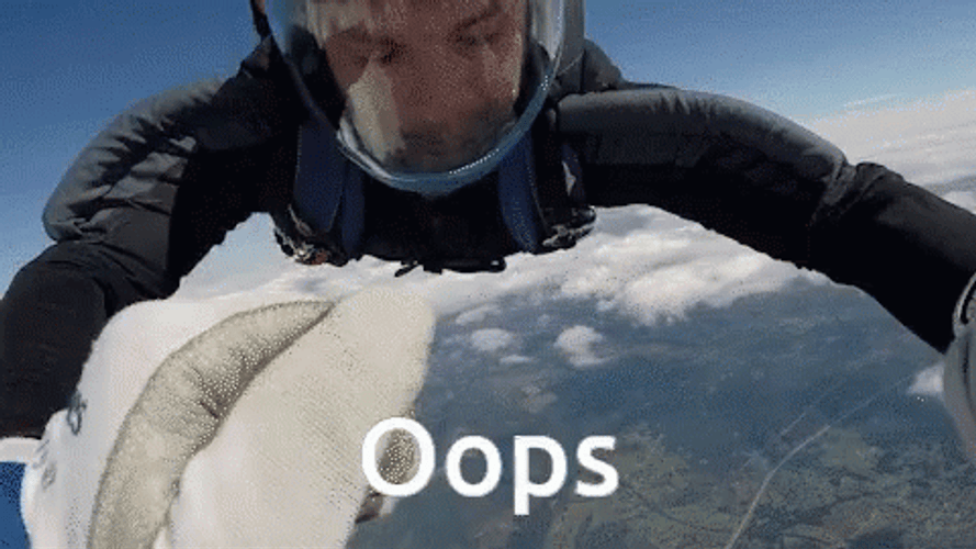 Oops Amazing Sky Dive GIF