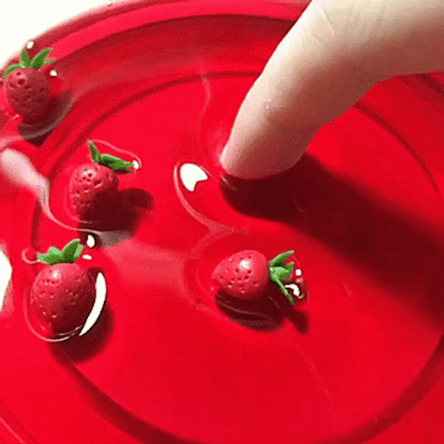 Opaque Slime With Strawberries GIF