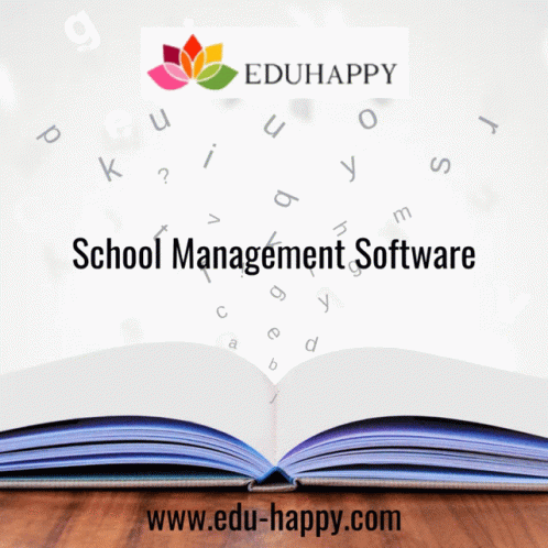 Open Book Letters School Management Software GIF