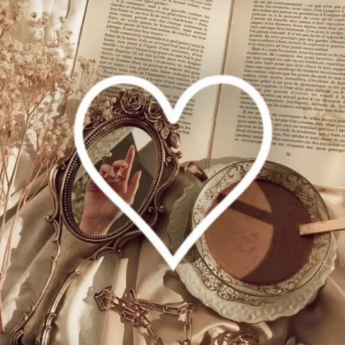 Open Book to Page 75 With Heart
