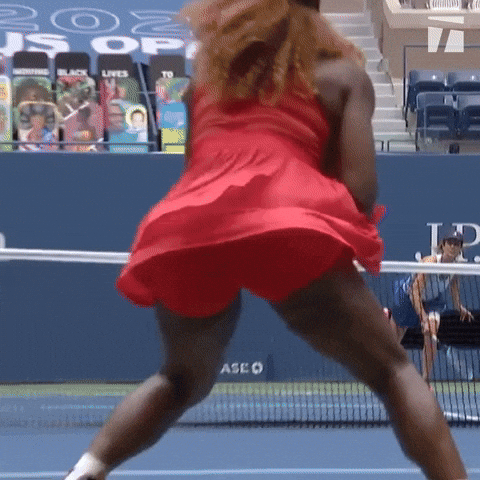 Open Tennis Woman Uses Lefty Hand GIF