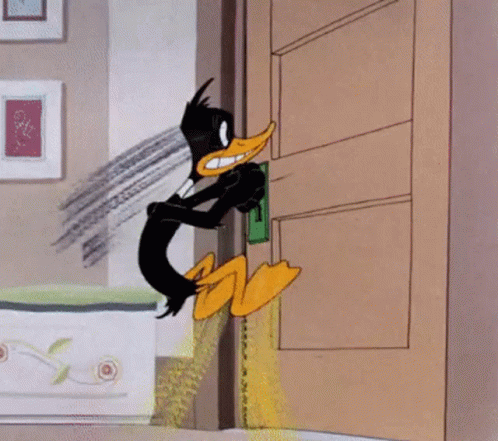 Open The Door Daffy Duck GIF