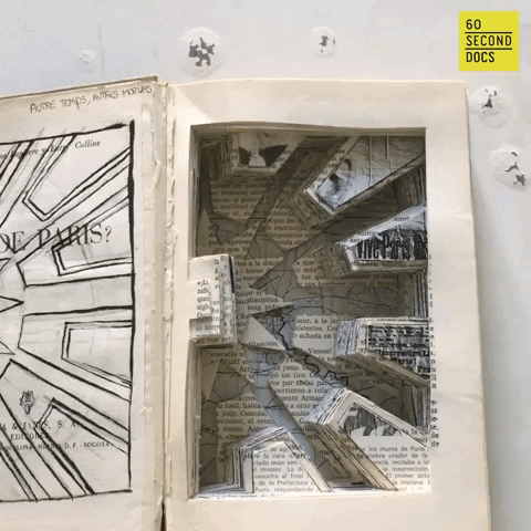 Opening Ancient Designed Book GIF