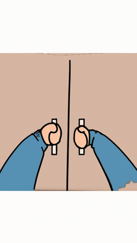 Opening Doors Of Messy Wardrobe GIF