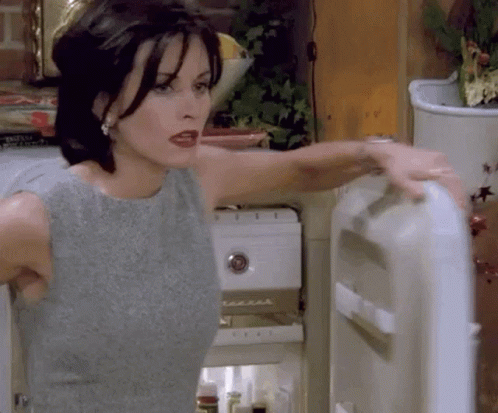 Opening Refrigerator Because It's Too Hot GIF