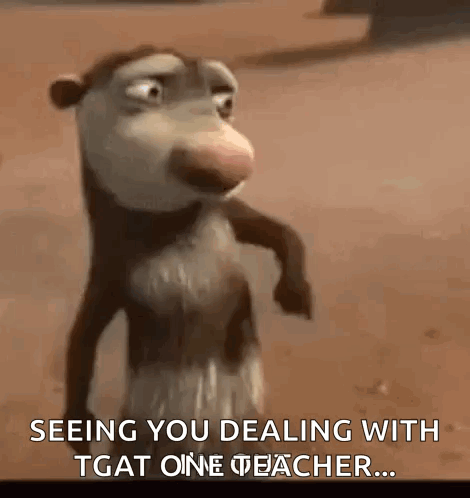 Opossum Seeing You Dealing With That One Teacher GIF