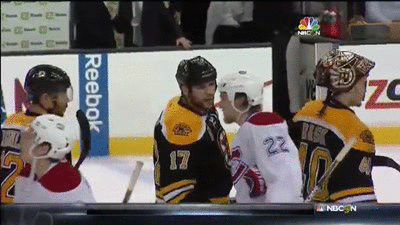 Opposing Hockey Players Handshake GIF