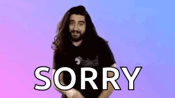 Opps Sorry Long Hair Man GIF