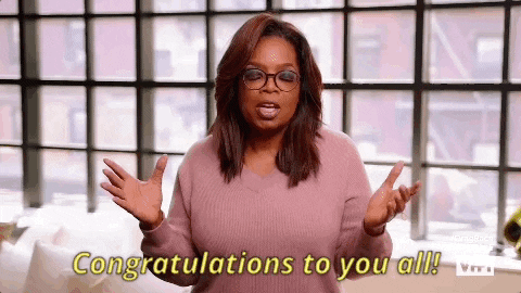 Oprah Winfrey Congratulations On Your New Job GIF