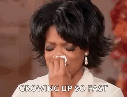 Oprah Winfrey Crying With Napkin