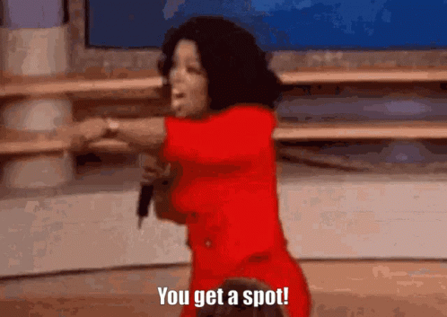 Oprah Winfrey Giving Spot GIF