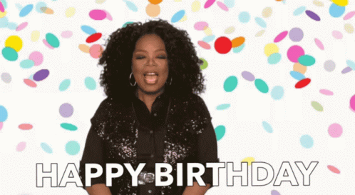 Oprah Winfrey Happy Birthday Office Greeting GIF