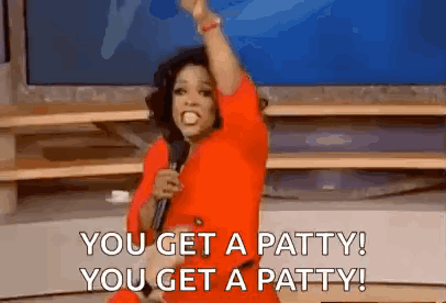 Oprah Winfrey Holding Microphone Saying You Get an Infopass